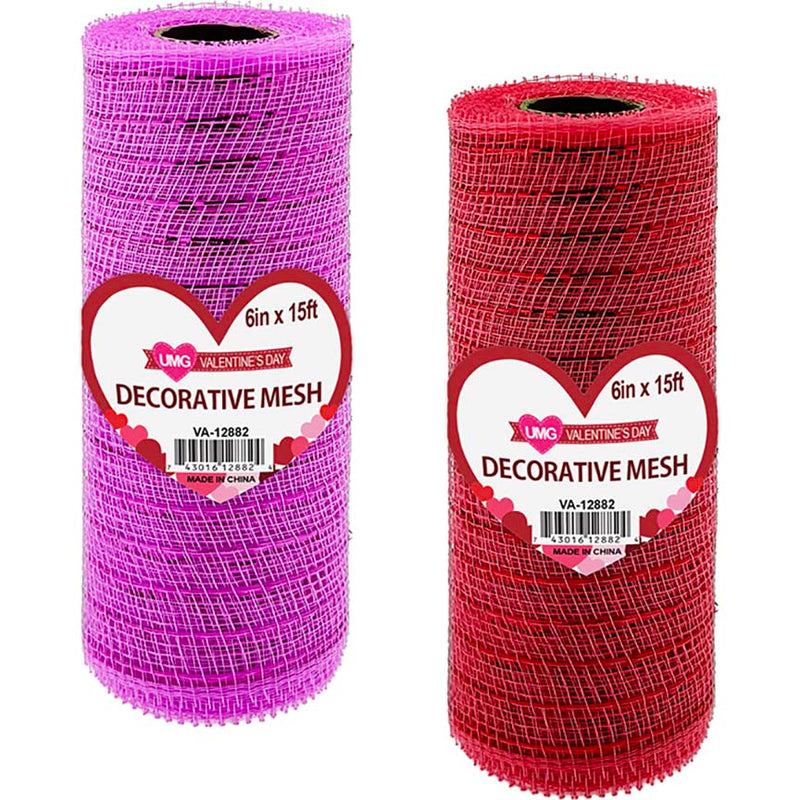 VALENTINE DECO MESH 2 ASSTD