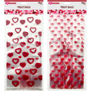 VALENTINE TREAT BAGS 5"X11" 2 ASSTD