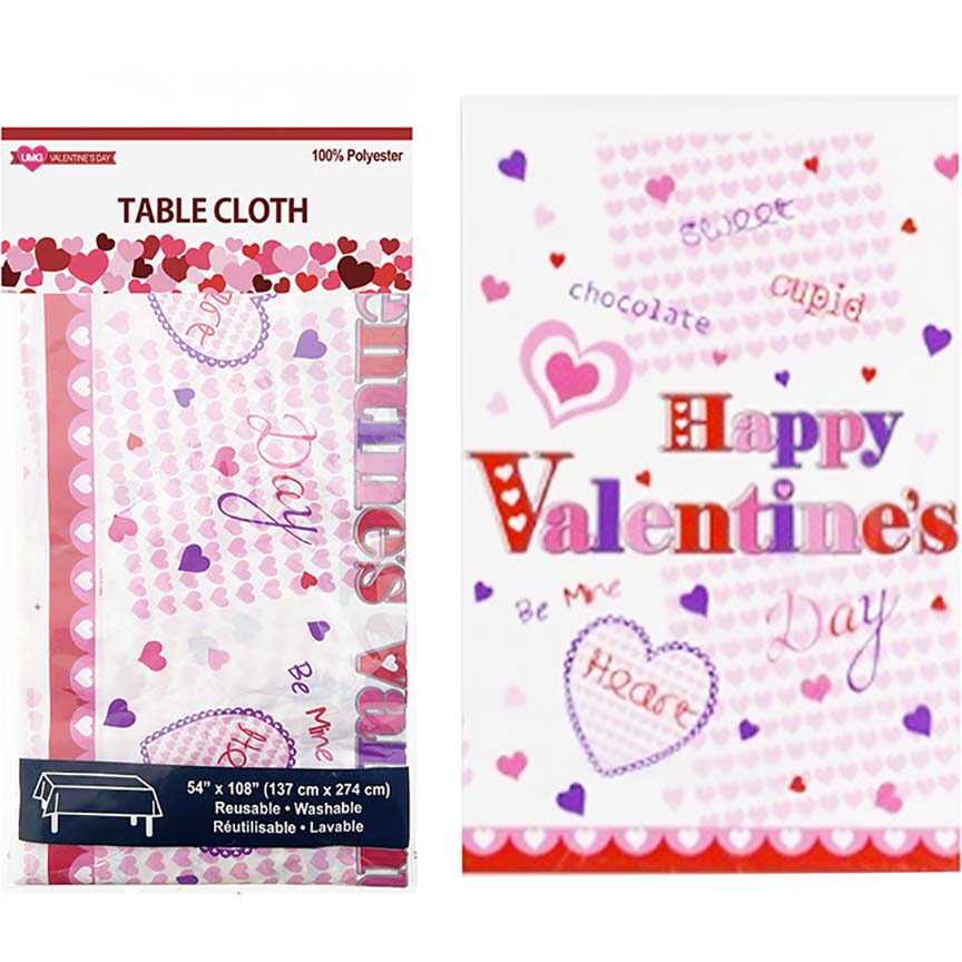 VALENTINE TABLE COVER 54"X108"