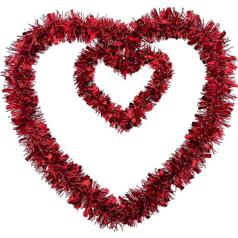 VALENTINE TINSEL HANGING DECOR 24CM