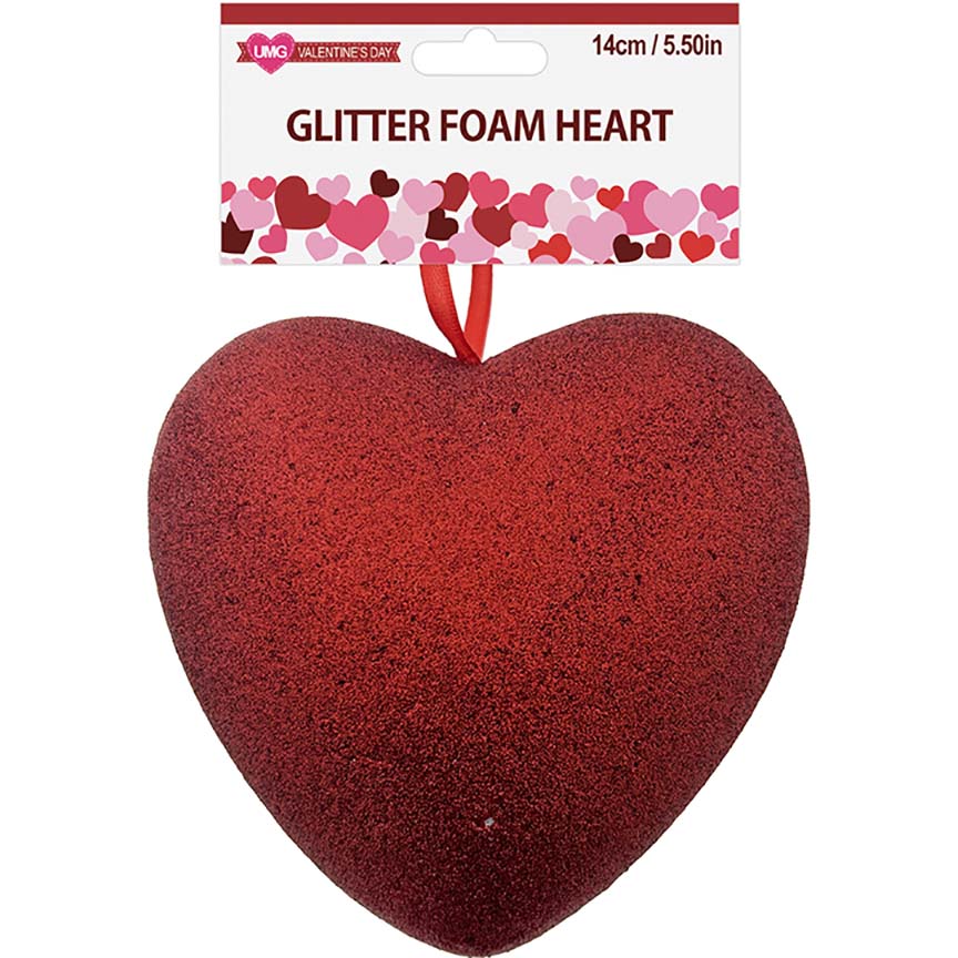 HEART DÉCOR GLITTER 14CM