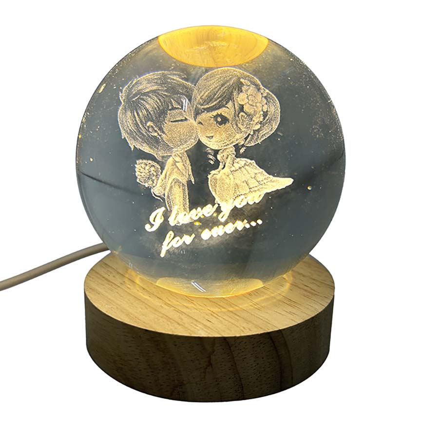 3D GLOBE LIGHT "I LOVE YOU FOREVER"