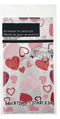 VALENTINE TABLE COVER 54X72" WHITE