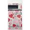 PARTY TABLE COVER W/ HEARTS WHITE 54x72in (137.16x182.88cm)