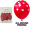 BALLOONS RED HEARTS 10PC 12in (30.48cm)