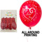 BALLOONS RED HEARTS 10PC 12in (30.48cm)