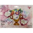 BALLOONS MOTHER'S DAY 5PC 18"& 27.5"