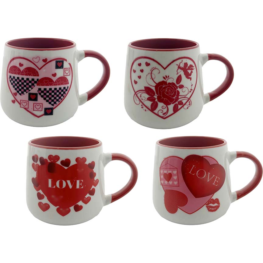 GIFT MUGS "LOVE" 4ASSORTED
