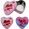GIFT CONTAINER HEART SHAPED   4.13x1.38in (10.49x3.51cm)