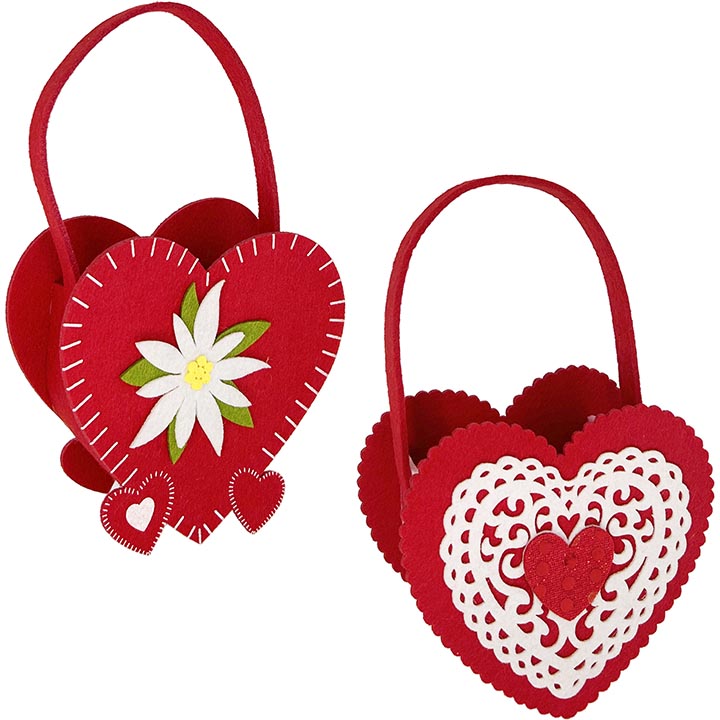 FELT BAG 2ASSORTED 9.06in (23cm)
