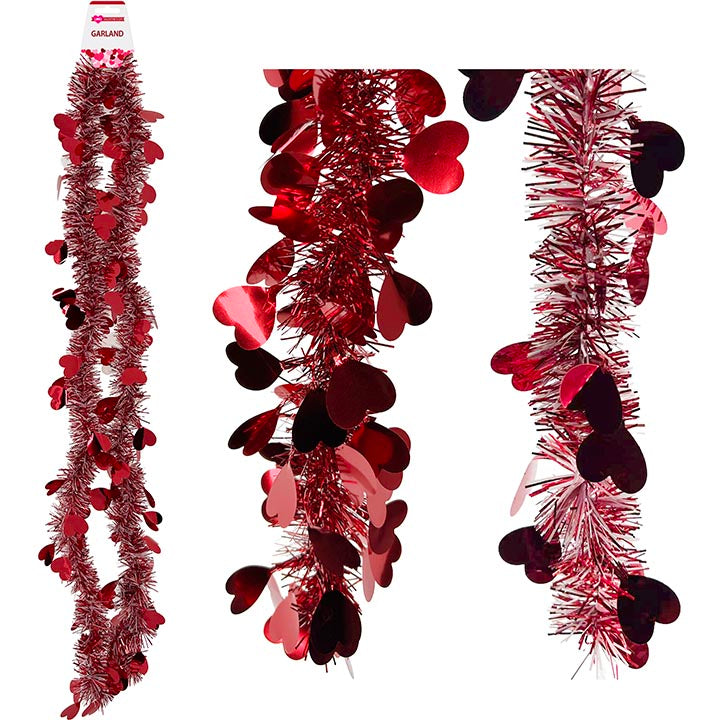 GARLAND TINSEL 2M 3.54in (9cm)