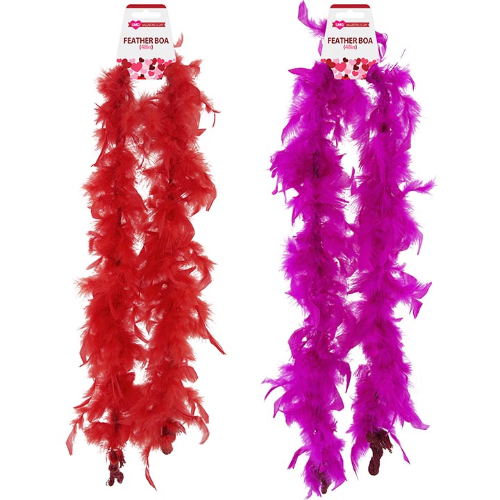 BOA FEATHERS 2ASSORTED 48in (121.92cm)