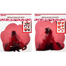 FOIL CUT-OUTS METALLIC RED 2ASSORTED