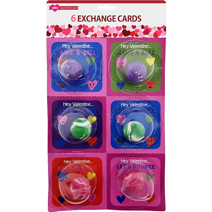 EXCHANGE CARDS BOUNCE BALL 6PK