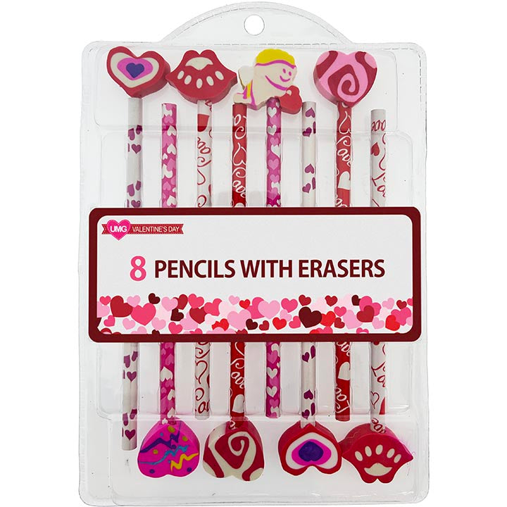 PENCILS W/ ERASERS 8PK