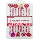 PENCILS W/ ERASERS 8PK