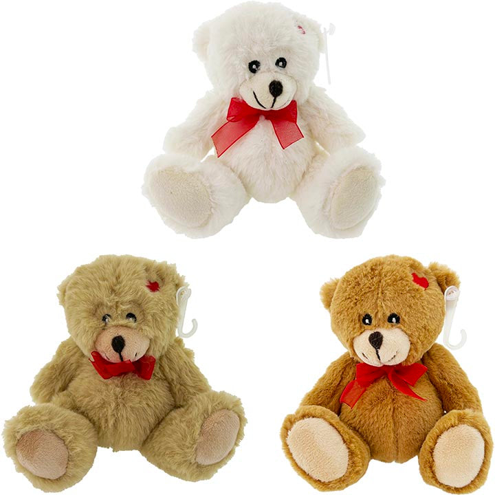 GIFT TEDDY BEAR 3ASSORTED 5.5in (13.97cm)