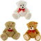 GIFT TEDDY BEAR 3ASSORTED 5.5in (13.97cm)