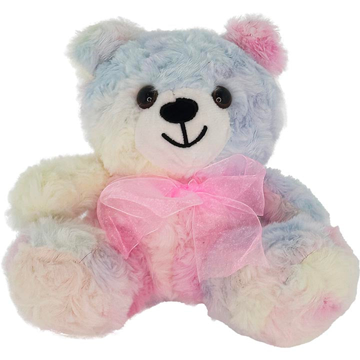 GIFT TEDDY BEAR RAINBOW 7in (17.78cm)