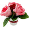 ROSE WITH PINK WRAP 2ASTD "LOVE YOU MOM"