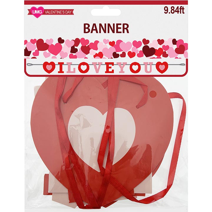 BANNER "I LOVE YOU" 9.84ft (0.91m)