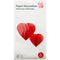 DÉCOR HANGING HONEY COMB HEART 2PK
