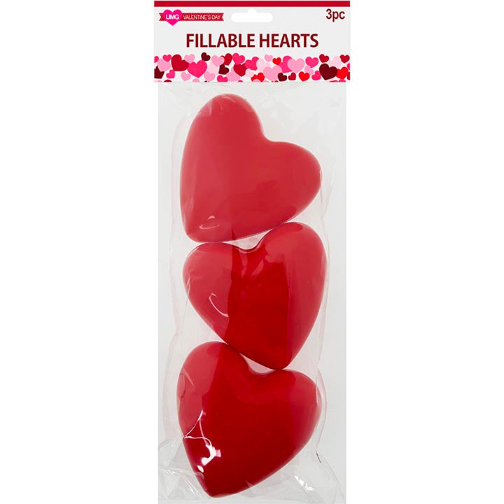 HEART SHAPED CONTAINERS 3PK