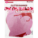 BANNER GLITTER 20PCS 5.5X4.7IN 9FT