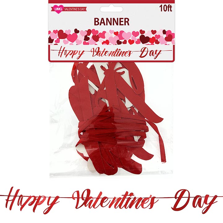 BANNER GLITTER VA 9PC 10FT