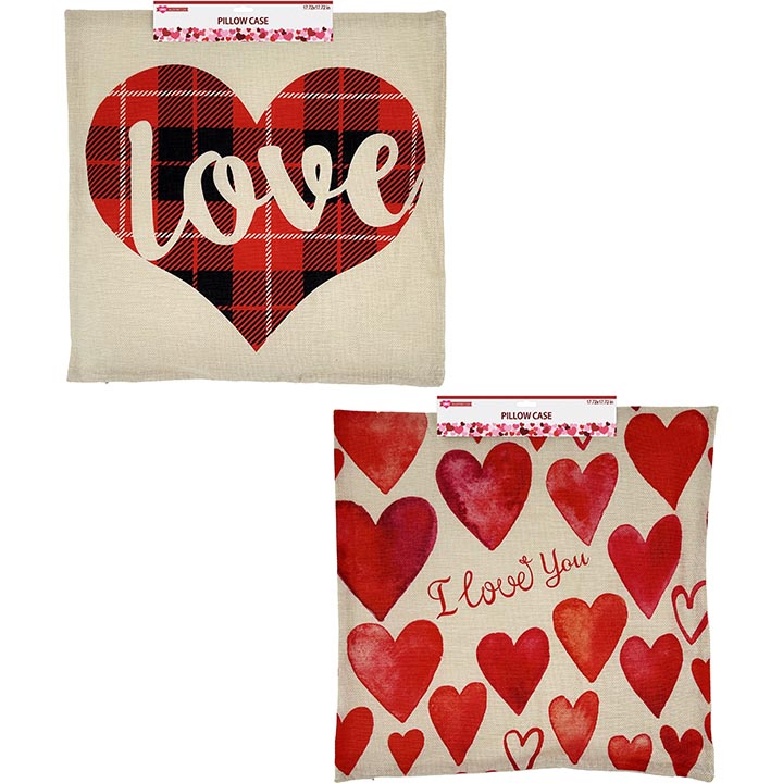PILLOW CASE VA 18INCH 3ASTD