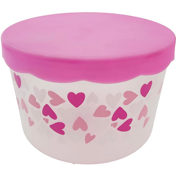 CONTAINER W/ LID FROSTED 8x5INCH