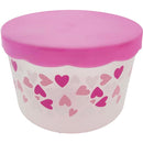CONTAINER W/ LID FROSTED 8x5INCH