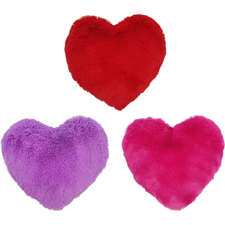 PLUSH HEART 8.25IN 4COLORS ASSTD