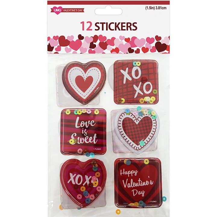CRAFT STICKERS POP 12PC 1.5IN