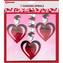PARTY HANGING DECOR SPIRAL 3PC 23.6IN 3ASTD