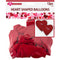 PARTY BALLOON HEART SHAPE 10PC 12IN