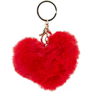 ACCESSORY KEY CHAIN PLUSH HEART 4x3.5IN