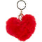 ACCESSORY KEY CHAIN PLUSH HEART 4x3.5IN