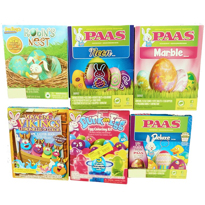 CRAFT EGG COLORING KIT 6ASSORTED