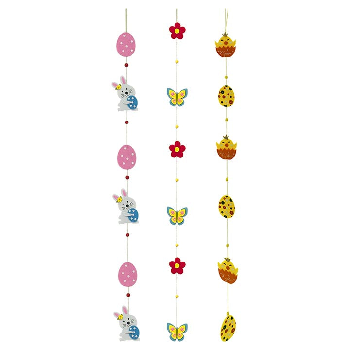 HOME DECOR FELT GARLAND 3ASSTD