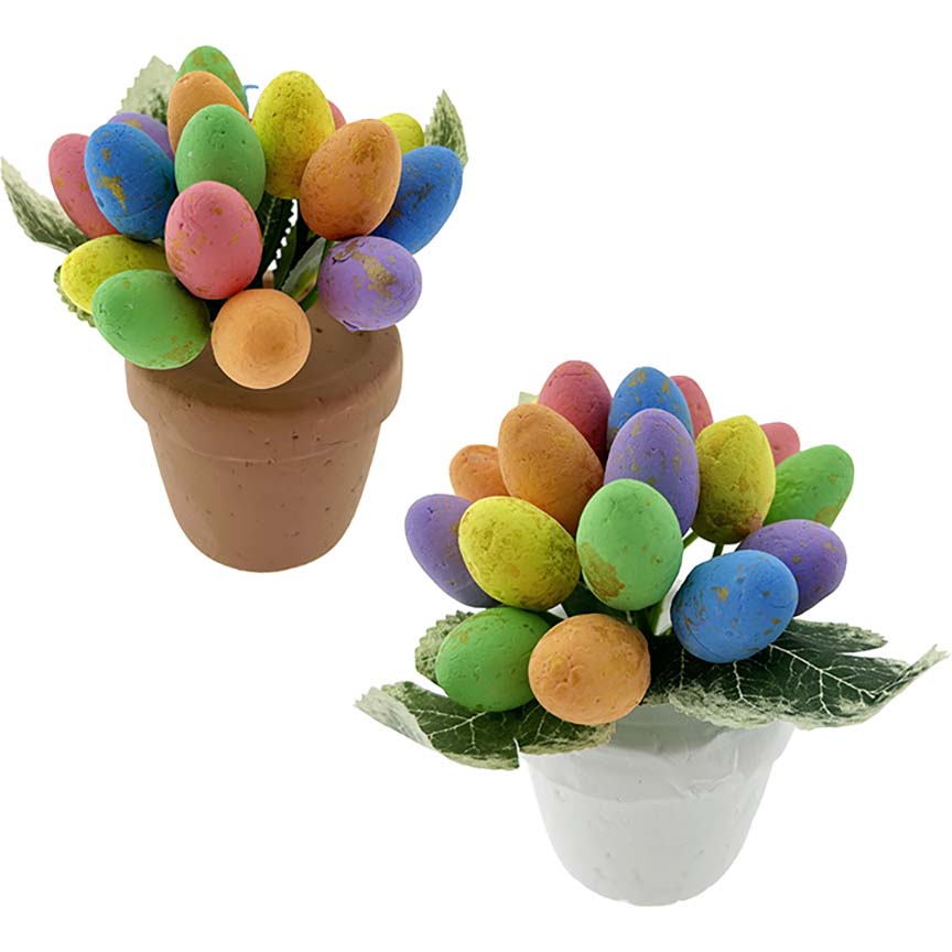 EASTER EGG FLOWER POT 18PC