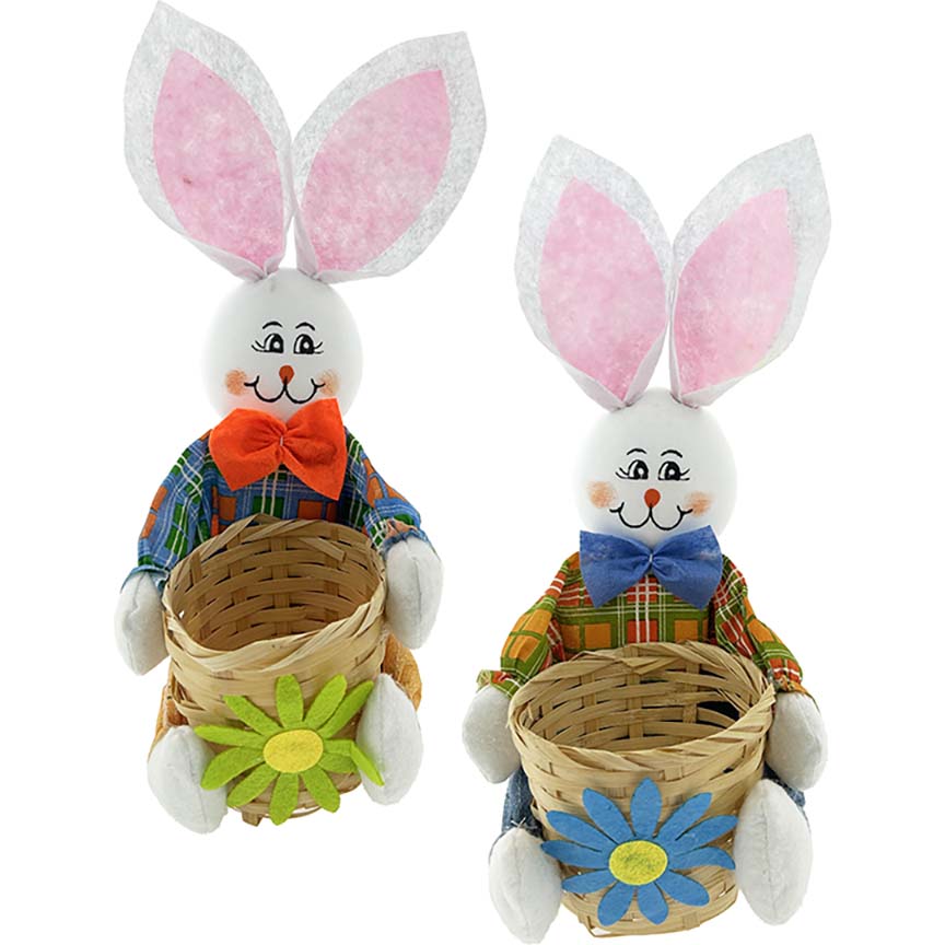 EASTER BUNNY BASKET DECOR