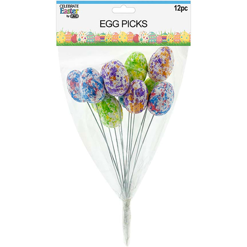 EASTER EGG PICKS 12PC