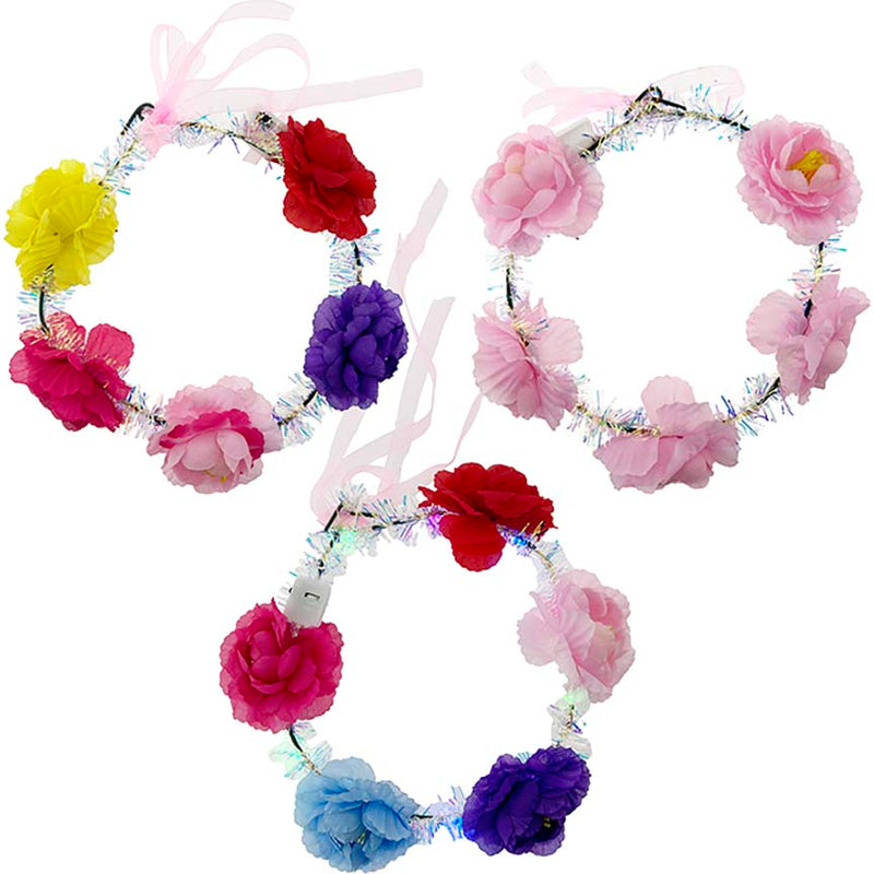 FLORAL CROWN HEADBAND LIGHT UP