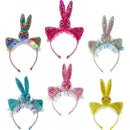 BUNNY EAR HEADBAND SEQUIN LIGHT UP