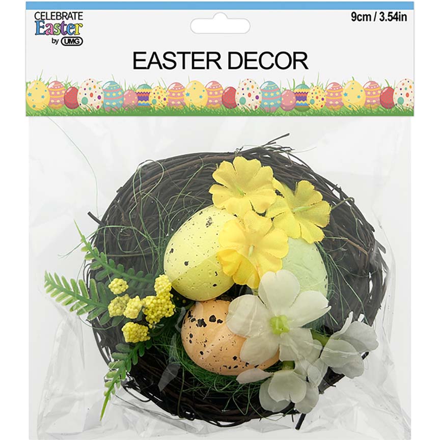 EASTER BIRD NEST W/ EGG 3.5"