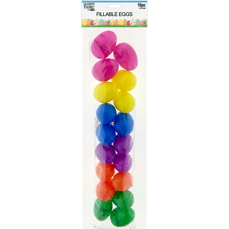 EASTER EGGS 18PC 2.5"