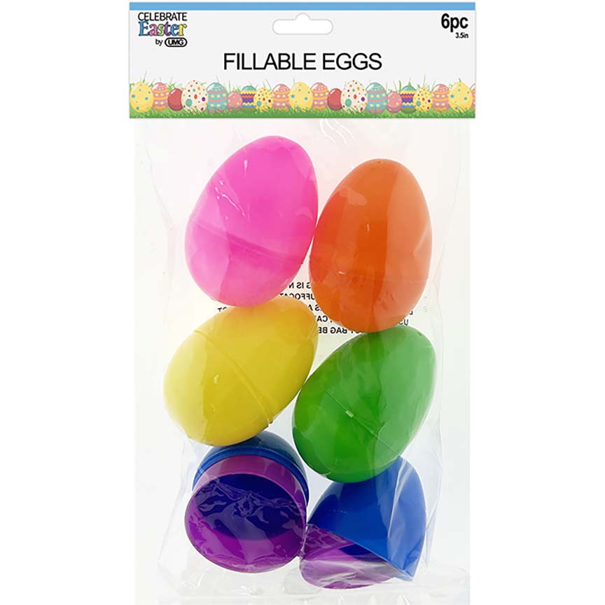 EASTER EGGS 6PC 3.5"