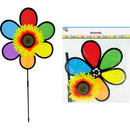 HOME DÉCOR PINWHEEL SUNFLOWER W/BLACK BORDER 12x20in (30.48x50.8cm)