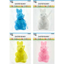 EASTER BUNNY GLITTER 4ASTD COL 7x15CM